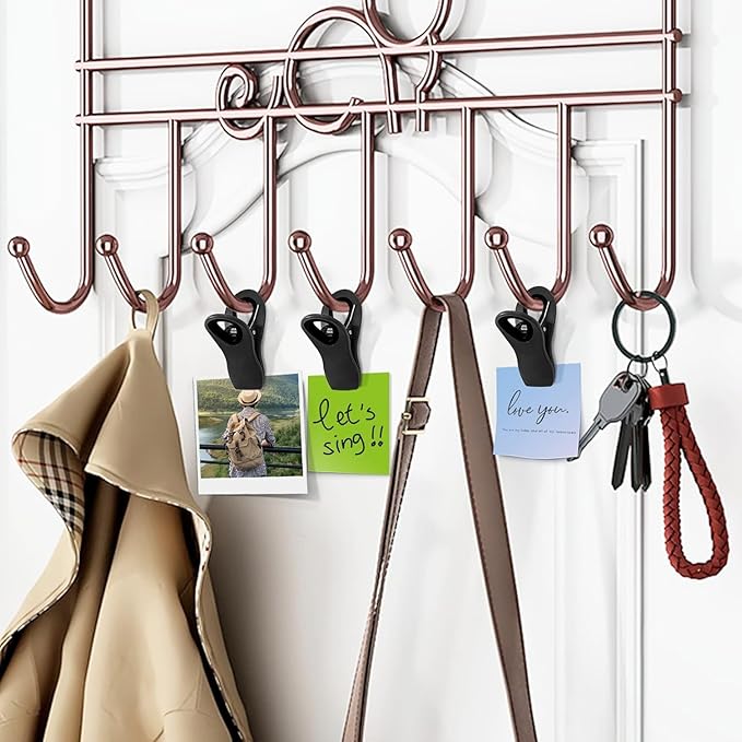 FINDMAG 24 Pack Magnetic Chip Clips for Food Storage, Plastic Bag Clips with Strong Magnet for Fridge, Snack Bags, Chips, and Kitchen Use (Black)