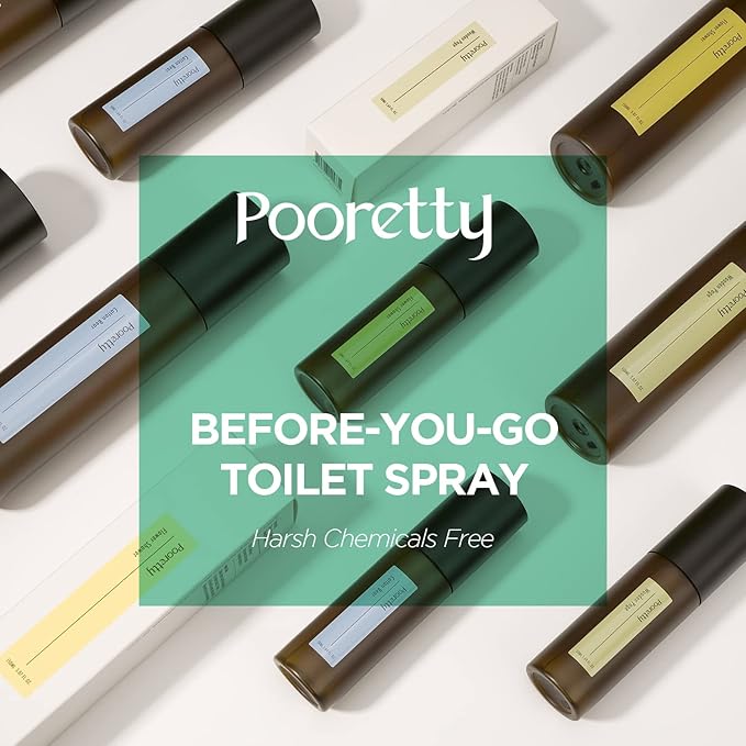 Pre-Poop Aromatic Bathroom Toilet Spray, Potty Deodorizer, Neutralize Bad Odors (5.07 fl.oz.) - Fresh Eucalyptus and Bergamot Scent