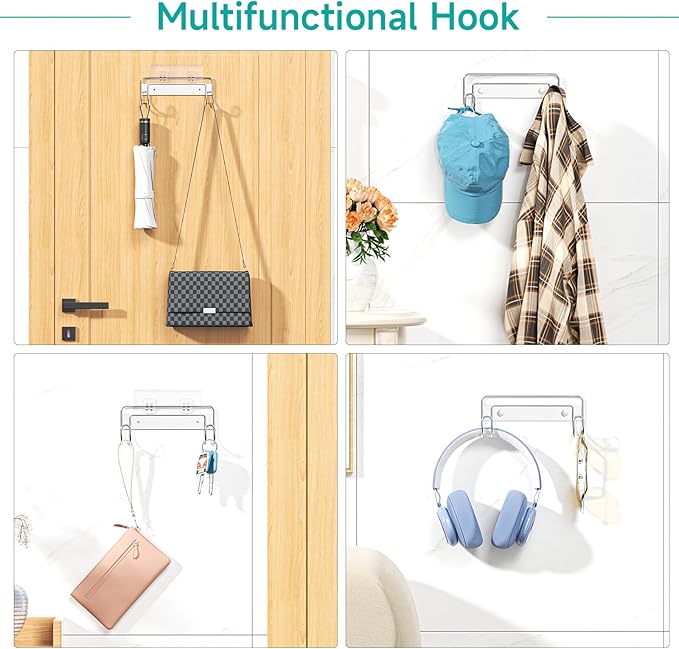 Ironing Board Hanger Wall Mount, Ironing Board Holder for T or Y Leg, Stainless Steel Iron Board Hanger, Laundry Room Wall Hook for Iron Board Holder