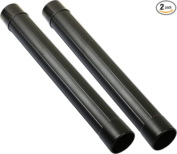 2.5 Inch Vacuum Extension Wands 19" Long for Shop Vac, Rigid, Vacmaster, Workshop & More | 2-Pack Wet or Dry Hose Extension, Compatible with 2 1/2" Vacuum Attachments and Accessories