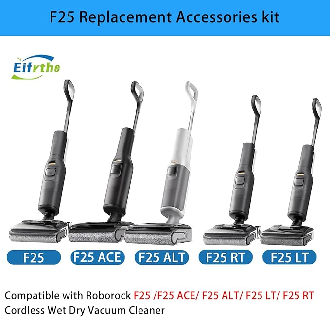 Soft Roller Brush for roboRock F25, F25LT, F25RT, F25ACE, F25ALT, F25ACECombo, F25 Combo, Cordless Wet Dry Vacuum Cleaner, Mop Vacuum Replacement Part Accessory Kit