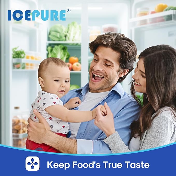 ICEPURE AF001 Compatible with EAFCBF Refrigerator Air Filter, Pure Air Ultra, Pure Air Ultra, PAULTRA, SCPUREAIR2PK, 242047801, 242061001, 241754001, 241754002, PS1993820, 7241754001, 6PACK