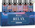 Relax Diffuser Oil, Eessential Diffuser Oil for Home, Humidifiers, Candle Making, Aromatherapy - Stress Relief, Calm Down, Tranquil, Meditate, Unwind, Purify, 6x10ml