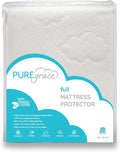 PUREgrace Tencel Mattress Protector (Full) – Waterproof, Noiseless Cover for Potty Training, Breathable and Durable with Deep-Pocketed Corners for Secure Fit