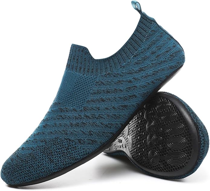 QZKDM Lightweight Slip on Grip Indoor House Slippers Barefoot Non Slip Home Exercise Yoga Shoes for Men Women