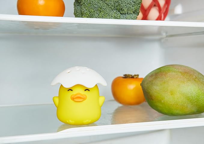 Duck Refrigerator Baking Soda Deodorizer Holder, Refrigerator Odor Absorber, Can Absorb Odor, Food Grade (Yellow)