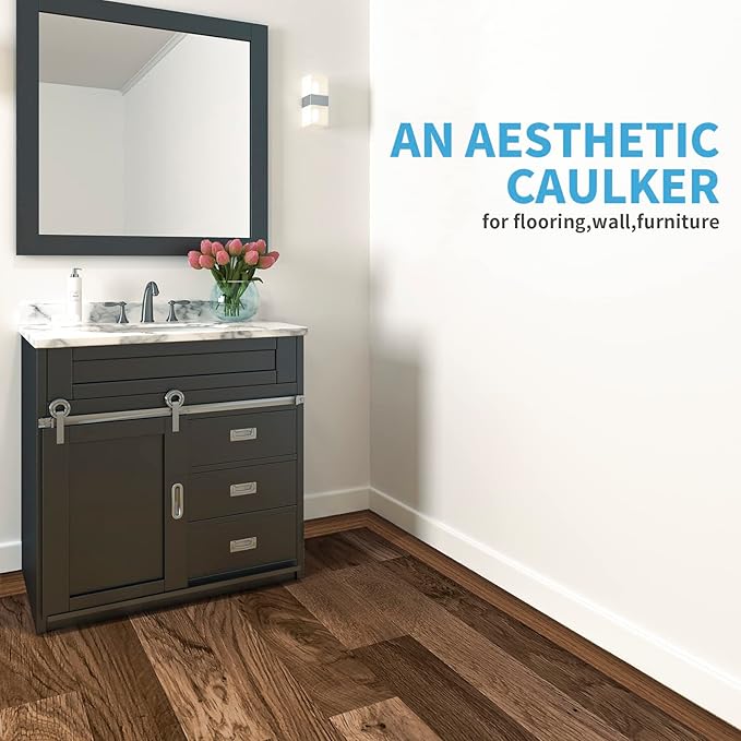 Art3d Vinyl Floor Transition Strip - Laminate Floor Divider for Joining Gaps and Carpets, Brown (10 FT, 1.57in)