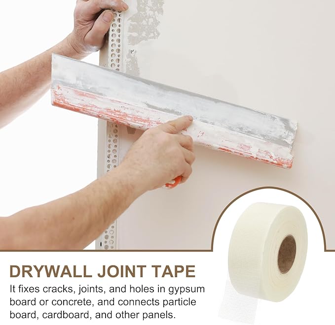 PATIKIL Drywall Repair Mesh Tape, 3 inch x 328 ft Fiberglass Repair Patch Self-Adhesive Dry Wall Joint Tape 12 Mesh Wall Hole Crack and Seam Patch, White