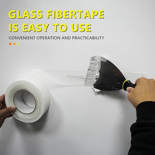 Drywall Joint Tape, 2" x 150 Feet Self-Adhesive Encrypted Fiberglass Drywall Repair Mesh Tape for Wall Cracks and Seam Patch
