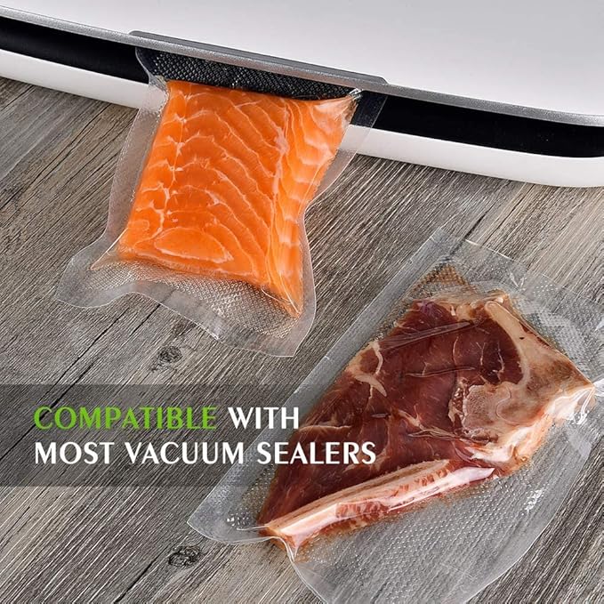 Vacuum Sealer Bags for Food，Seal a Meal Bags Rolls，8inx20 Rolls 2 Pack，XinBaoLong，Commercial Grade, Heavy Duty, BPA Free,Great for Vac Storage
