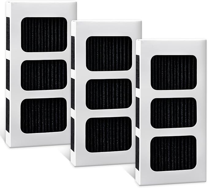 KEEPOW Paultra2 Refrigerator Air Filter Compatible with Frigidaire Pureair Ultra 2, Pure Air Ultra 2, Pureair Ultra ii, Electrolux 242047805, 5303918847, EAP12364179 (3 Pack)