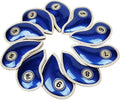 HISTAR 10pcs Crystal Pu Leather Golf Iron Head Covers Set Iron Club Headcover