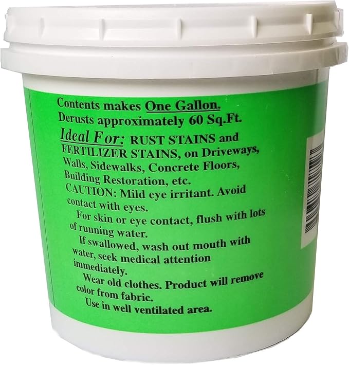 Rust Remover for Concrete (Case of 3 makes 3 gallons)