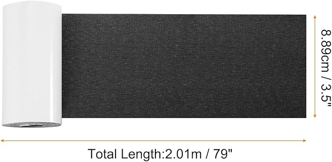 Repair Patches Repair Tape Self-Adhesive DIY Repair Patch Linen Gear Patch for Sofa, Furniture, Chair, Clothing,Tents,3.5x79 Inch,Black