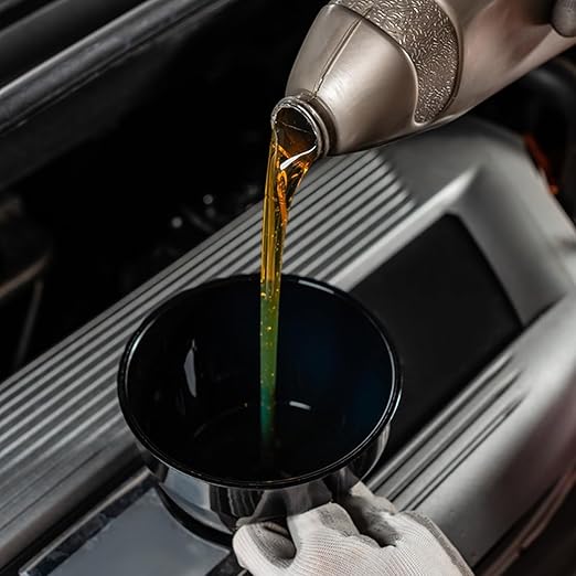 4 PcsOil Funnel Kit,Car Oil Funnels for Automotive Use,Flexible Oil Funnels,Wide Mouth Automotive Flex Funnel with Hose&Mesh Screen Filter for Car Motorcycle Engine Oils Gasoline Diesel Water Liquid