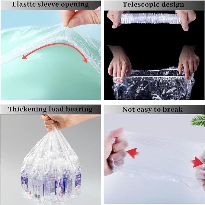 Potty Chair Liners with Elastic, Portable Potty Training Bags, Potty Refill Liners Disposable for Toddlers Kids and Baby,Toilet Seat Cover,17x8Inches,Clear