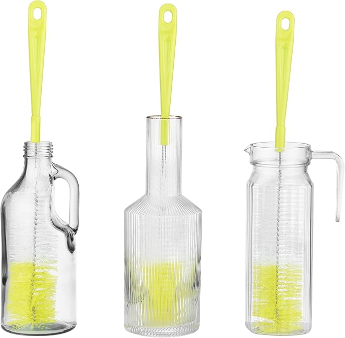 ALINK 16 inch Long Bottle Brush Cleaner for Washing Wine/Beer/Sport Well/Thermos/Glass, Hummingbird Feeder and Long Narrow Neck Sport Bottles