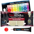 MagicEzy Tile Repair Kit: Porcelain Repair Kit - Ceramic Tile Repair Kit - Mix and Match Colors - Acrylic, Stone, Fiberglass - Wall Touch Up (Red)