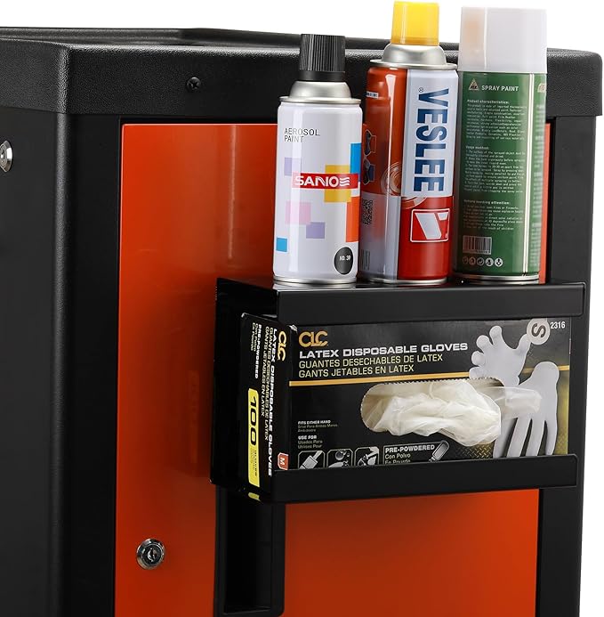 AIRTOON Magnetic Glove Dispenser, Disposable Gloves Box Holder, Glove Holder for Wall Mount, Magnetic Glove Box Holder, Black