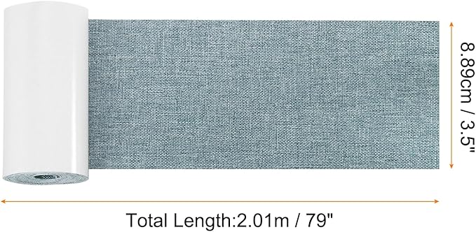 Repair Patches Repair Tape Self-Adhesive DIY Repair Patch Linen Gear Patch for Sofa, Furniture, Chair, Clothing,Tents,3.5x79 Inch,Slight Blue