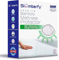 Waterproof Mattress Protector by Slumberfy | Hypoallergenic Viscose Made from Bamboo Mattress Protector | Natural + Breathable Jacquard Fabric | Queen Mattress Cover – 60x80”
