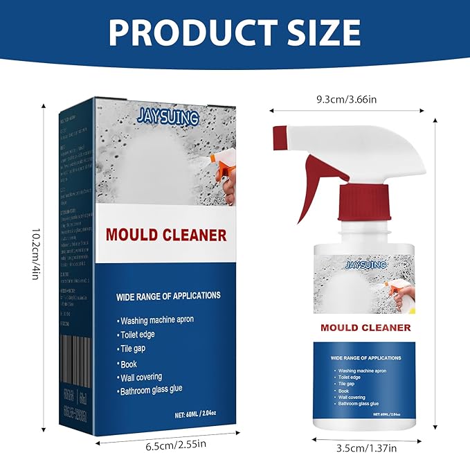 AUJ 2PCS Mould Cleaner Spray, Mould Cleaner Foam Spray, Powerful Multi-purpose Foam Cleaner, Spray Cleaner For Household Kitchen, Bathroom, Wall, Ceiling Cleaner