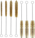 7pcs Brass Wire Tube Brushes Bottle Brush Set,11Inch Long Wire Brushes for Cleaning,Wire Pipe Cleaner Bore Brush Cleaning for Tubes,Bottle,Keyboards,Glass