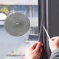 16.5FT Brush Weather Stripping, Neat Pile Self Adhesive Seal Strip for Windows and Door, Brush Weatherstrip for Soundproofing, Windproof, Dustproof, Stronger Stickiness,0.35'' Wide x 0.2'' Thick,Grey