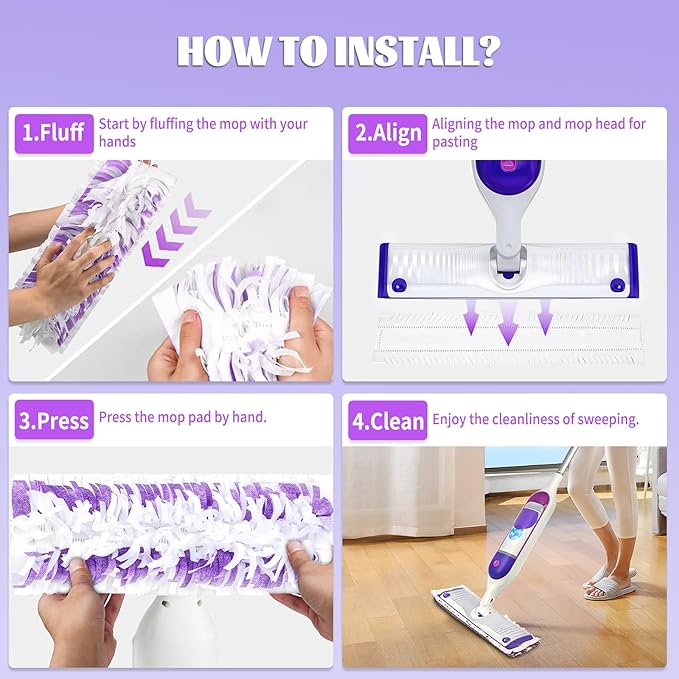 25 Pack Disposable Mop Pads for Swiffer Power Mop Pads, Replacement for Swiffer Power Mop Refills Compatible with Swiffer Power Mop Pads, Multi-Surface Mop and PowerMop Wood Mop Floor Cleaning