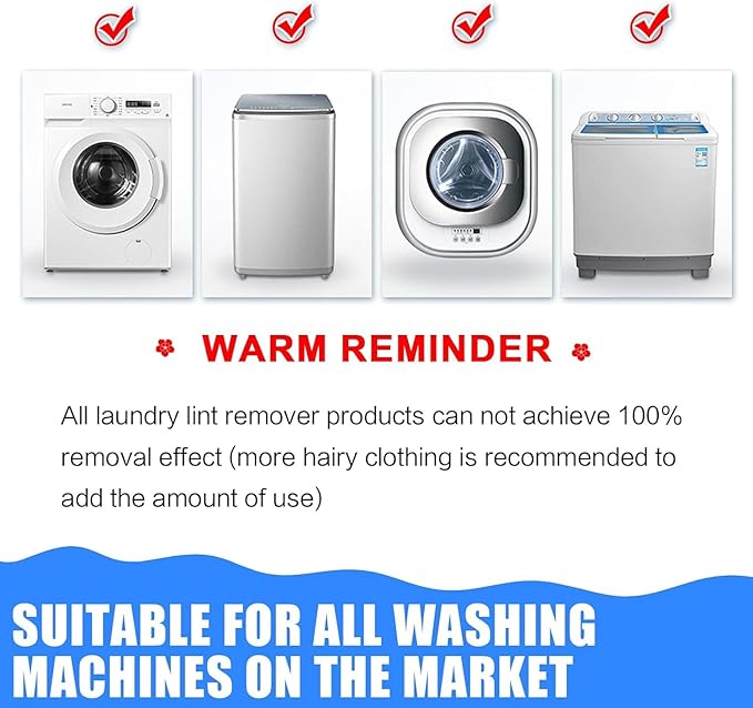 Reusable Pet Hair Remover for Laundry, Effective Cat & Dog Hair Catcher for Washer & Dryer, Lint and Fur Remover for Clothes, Bedding, Safe and Durable for All Fabrics (6)