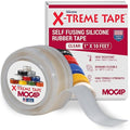 X-Treme Tape MOCAP Heavy Duty Electrical Tape, Self-Fusing Silicone Rubber, Waterproof & Insulating Flexible Tape, Electrical for Hose, Automotive, Outdoor & Repairs - 1" x 10ft Roll - Clear