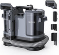 Upholstery Cleaner Machine - 13.5Kpa Suction Couch Cleaner Machine, Handheld Portable Carpet Cleaner with Self-Cleaning and 450W Motor for Pet Stain, Couch, Stair, Car and Area Rug (Grey)