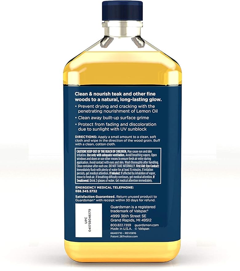 Guardsman Revitalizing Lemon Oil For Wood Furniture - 16 oz (2)