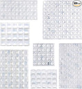 Amazon Basics Cabinet Door Bumper, Clear Self Adhesive Bumpers Pads for Surface Protection and Noise Reduction, 300-Piece, 6.9 x 4.5 x 0.6 inch