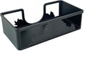 Metal Napkin Holder for Bathroom and Kitchen - Black Floral Design Disposable Hand Towel Holder Tray, Guest Towel Organizer for Countertop, Paper Napkin and Towel Dispenser(Black)