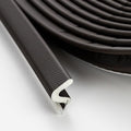 Weather Stripping Door Seal Strip - Soundproof Q-Shaped Foam for Exterior Door Frame, Large Gap Seal, Noise Cancelling, Easy to Install (Brown, 60FT)