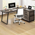 Clear Chair Mat, 60" x 50" Office Chair Mat for Hard Floors, Floor Protector Desk Mat for Gaming Chair, Vinyl Floor Mat for Home Office Kichen Living Room, Clear