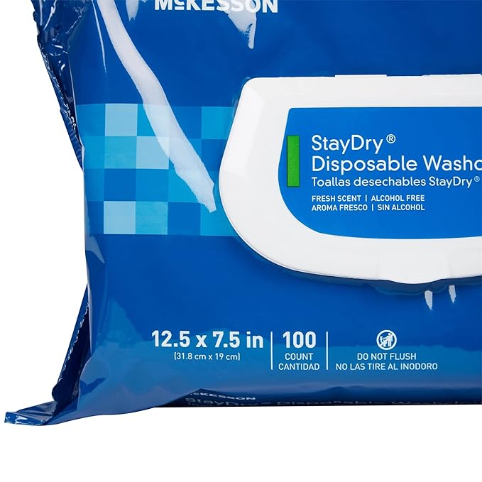 McKesson Personal Cleansing Wipes (600 Count (Pack of 1), Aloe Vera)