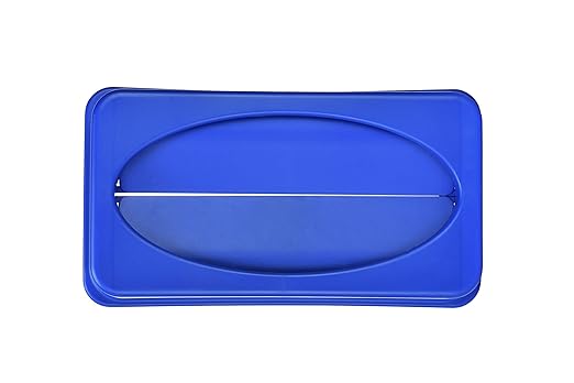 Alpine 23 Gallon Slim Trash/Recycling BIN Swing LID Blue