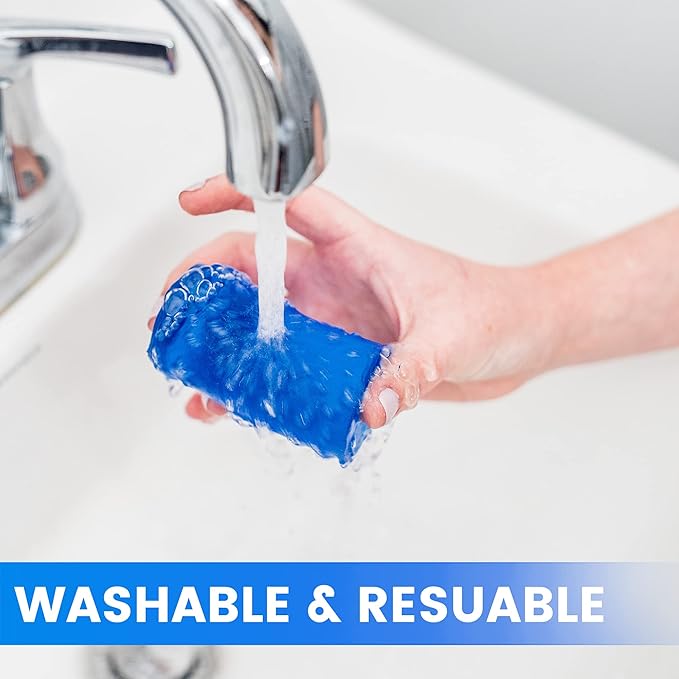 Multi-Purpose, Reusable and Eco-Friendly Hand-Held Cleaner for Hard-to-Reach Areas in Your Home and Car - Removes Debris, Pet Hair, Crumbs and More - 5 Pack