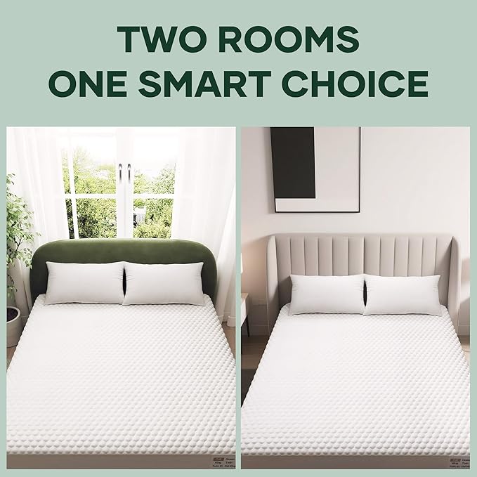 OhGeni 100% Waterproof Mattress Protector, Mini Crib-2 Pack Size Mattress Pad, Fits 6"-20" Mattresses with Deep Pocket, Cooling, Breathable Fitted Sheets, Soft Bed Cover, Noiseless, Machine Washable