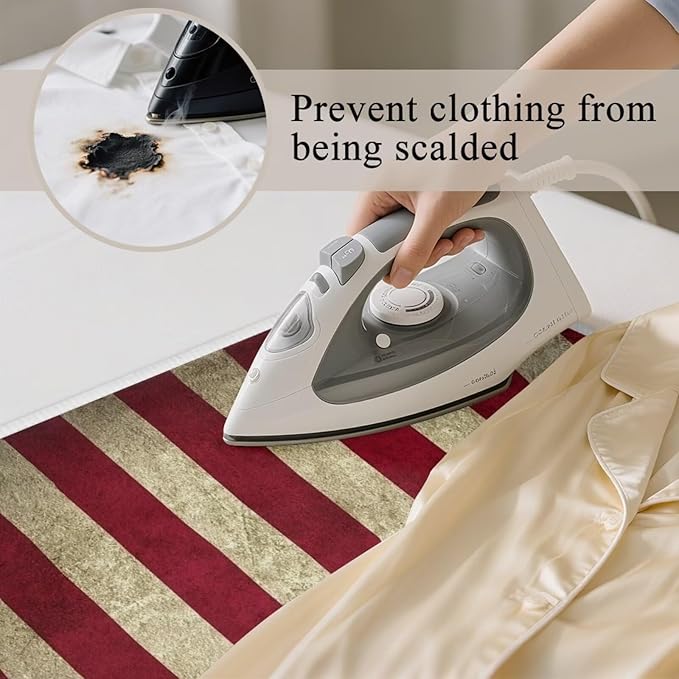 American Flag Ironing Mat Thickened Ironing Blanket Portable Heat Resistant Ironing Pad for Washer,Dryer,Table Top,Countertop,Small Ironing Board