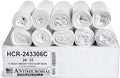 Aluf Plastics High Density Trash Bags, 16 Gallon, 1000 Count, 6 Micron (eq), 24" x 33", Clear, for Bathroom, Office, Industrial, Commercial, Janitorial, Municipal, Recycling