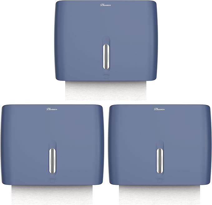 Hand Towel Dispenser for Bathroom Pack of 3 Compact Size Suitable Paper Towels Nail Free Install Or Nail Mount Installation