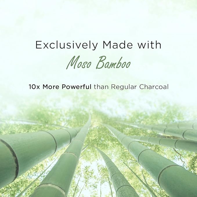 Moso Natural Shoe Deodorizer Inserts, Charcoal Odor Absorber for Shoes, Gym Bag & Boot Deodorizer, Long-Lasting Shoe Odor Elimination, Unscented Air Purifying Bags (Two Per Pack. 4 Total)