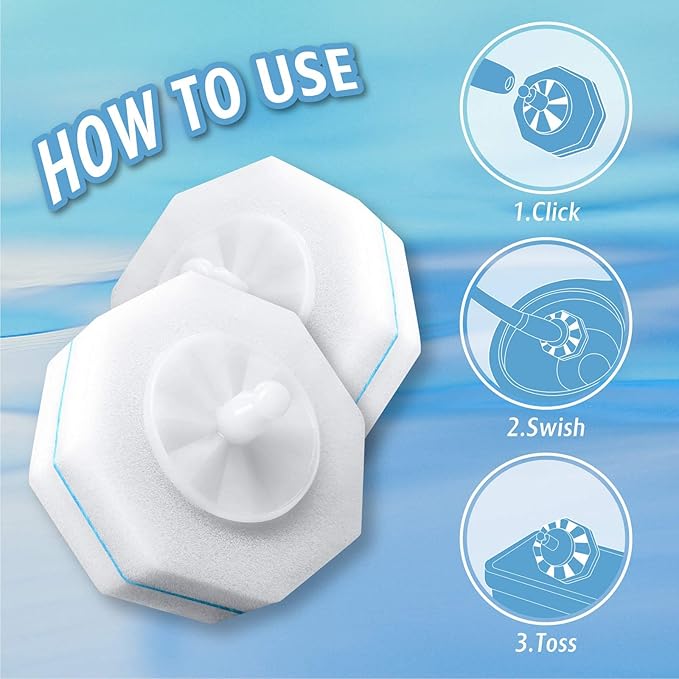 50 Count Toilet Wand Refills Compatible with Most Disposable Toilet Brush