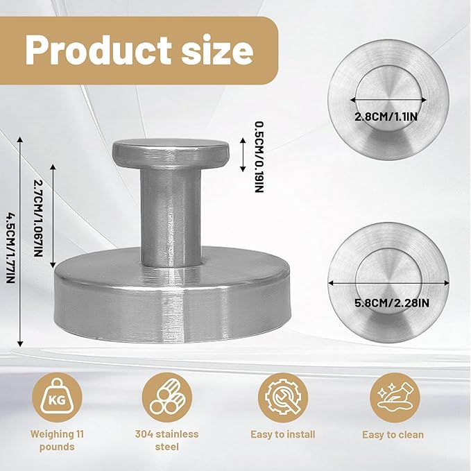 4 Pcs Suction Cup Hooks，No-Drill Suction Cup Hooks， Removable Hook，Towel Hook，Suction Hook for Shower,Bathroom, Bedroom, Glass Window