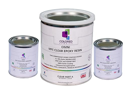 Colored Epoxies 1038 Clear 1.5 Gallon Kit Resin and Hardener