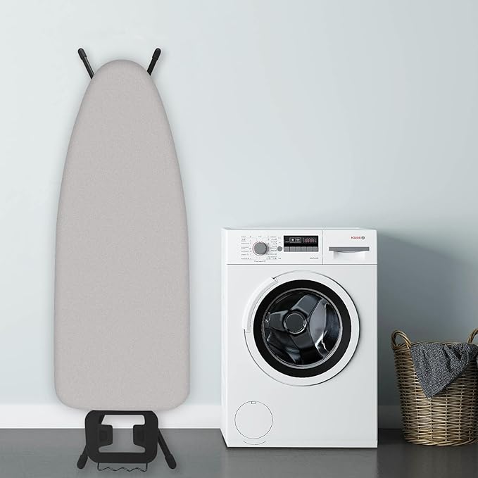 Ironing Board Cover and Pad 15x54 Inch Standard Ironing Board Cover with Elastic Edge and Hook and Loop Fasteners Scorch and Stain Resistant Cotton Ironing Covers with Thick Padding