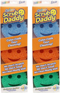 Scrub Daddy Colors - Kitchen Sponge Variety Pack - Scratch-Free Multipurpose Dish Sponges - BPA Free & Made with Polymer Foam - Stain & Odor Resistant (3 Count, 2 Pack)